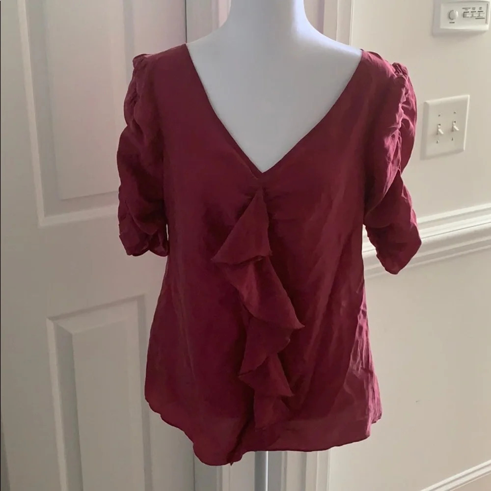 Juicy Couture Silk Blouse Pink blouse size 6